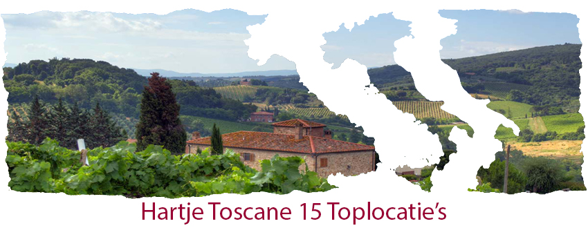 Hartje Toscane 15 top locatie's