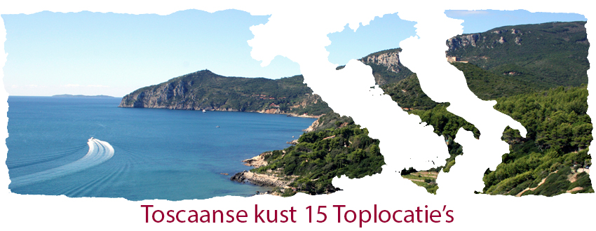 Toscaanse kust 15 top locatie's