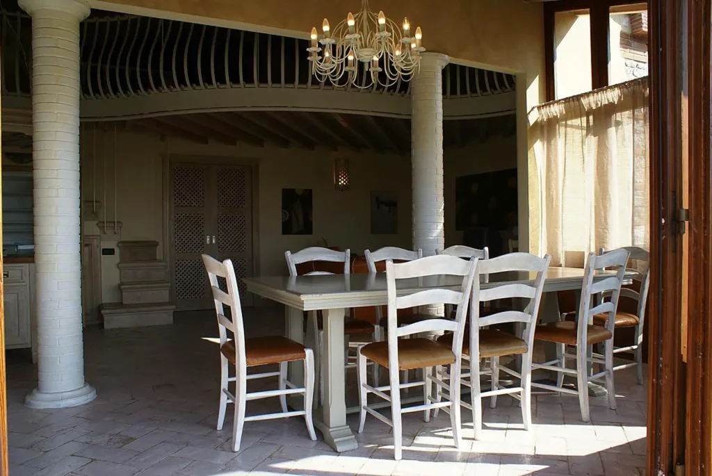 Toscaanse kust agriturismo del re restaurant eettafels