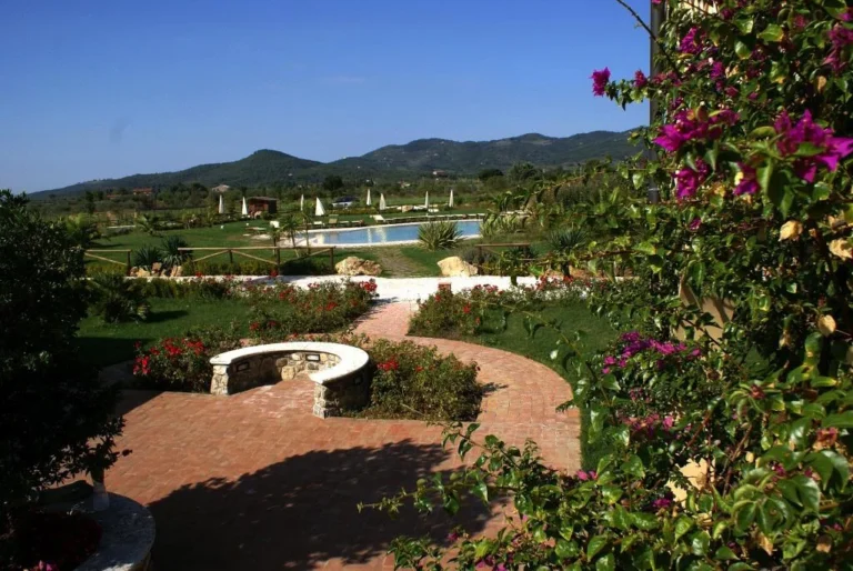 Toscaanse kust agriturismo del re tuin uitzicht heuvels