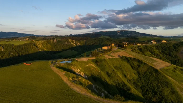 Hartje toscane agriturismo san giacomo landschap heuvels