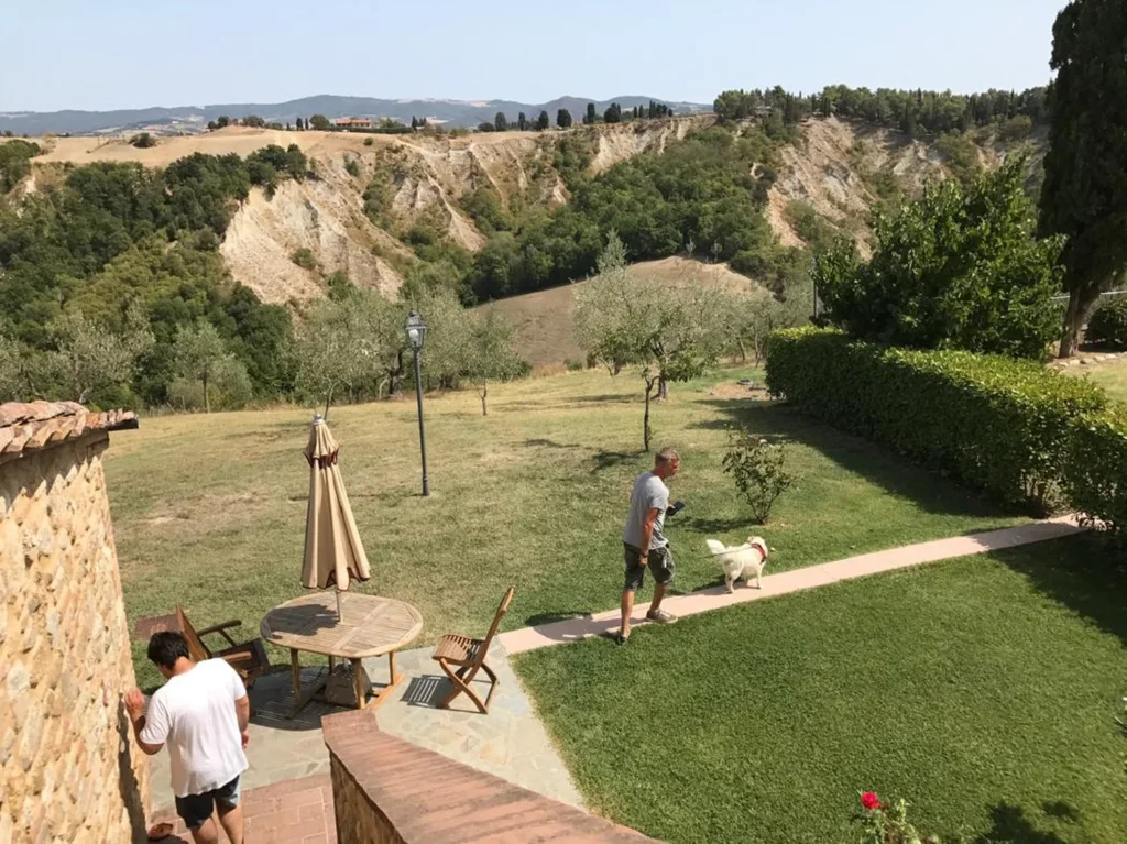 Hartje toscane agriturismo san giacomo tuin uitzicht