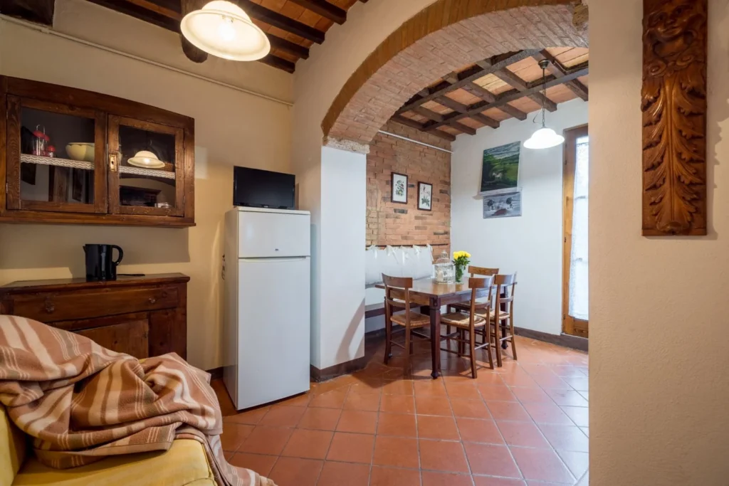 Hartje toscane borgo santinovo granaio woonkamer en keuken