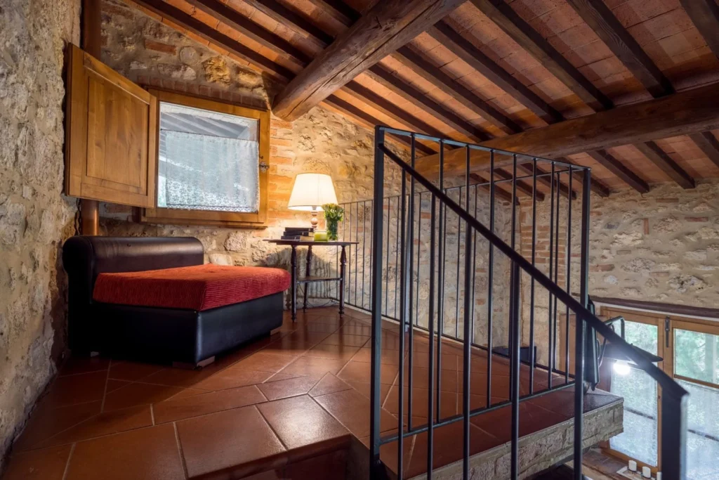 Hartje toscane borgo santinovo soppalco slaapkamer
