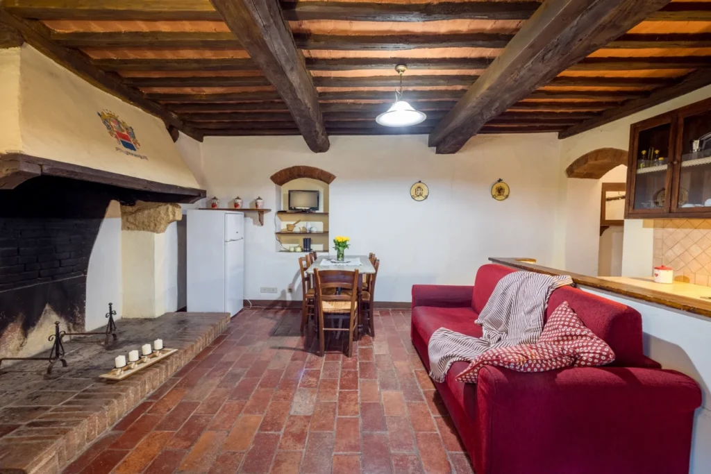 Hartje toscane borgo santinovo torrino woonkamer en keuken