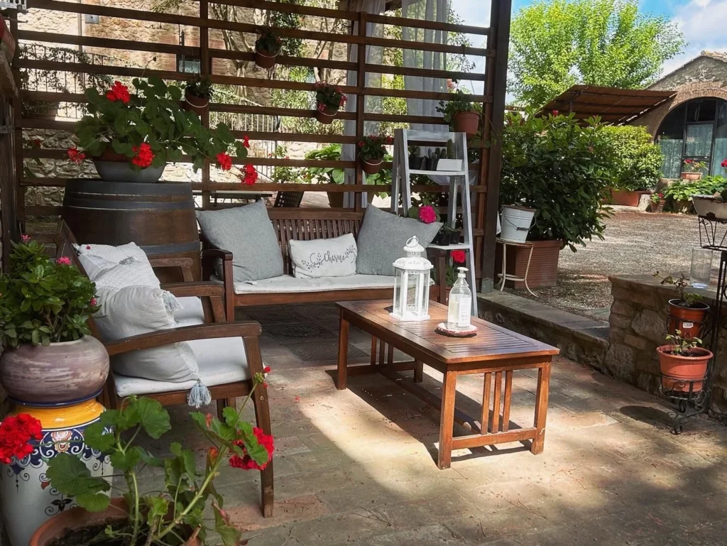 Hartje toscane borgo santinovo zitje buiten