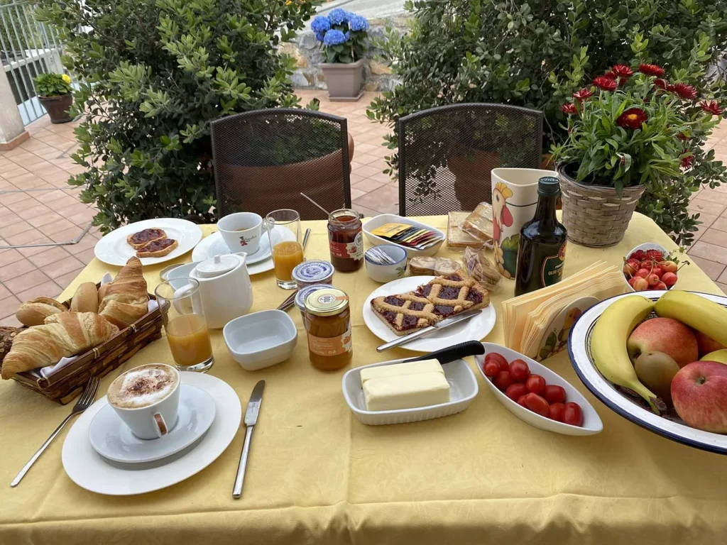Liguria agriturismo benza casa banano ontbijt terras