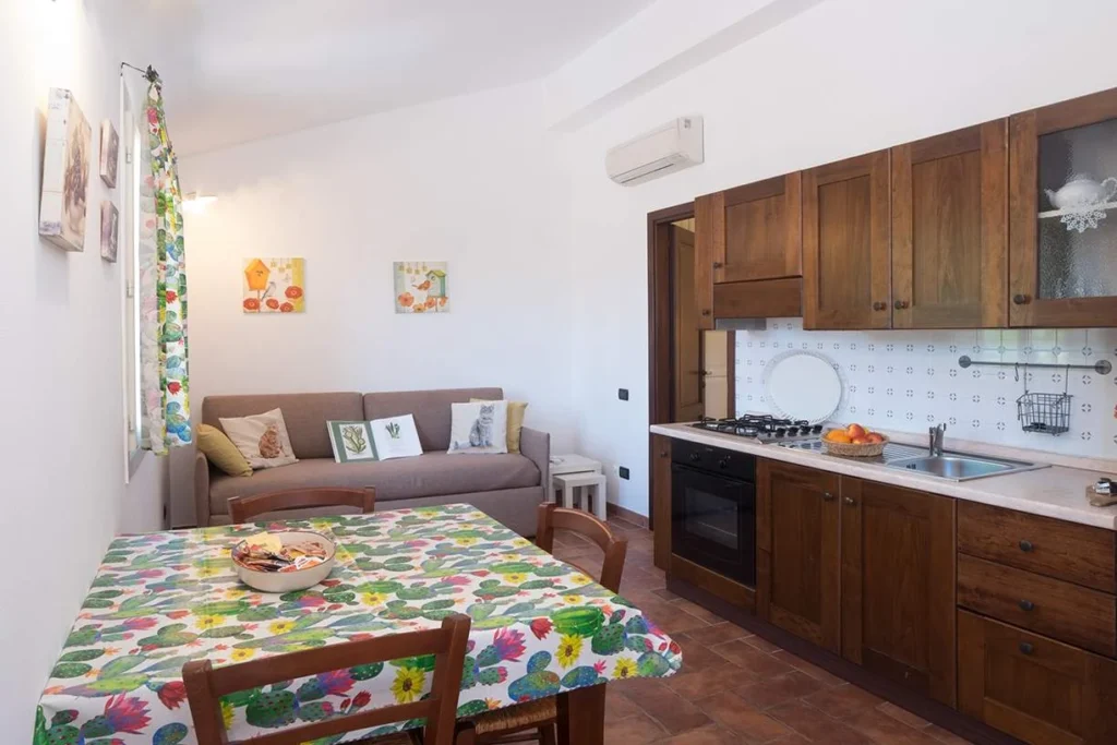 Liguria agriturismo bianchi mandorlo keuken eethoek