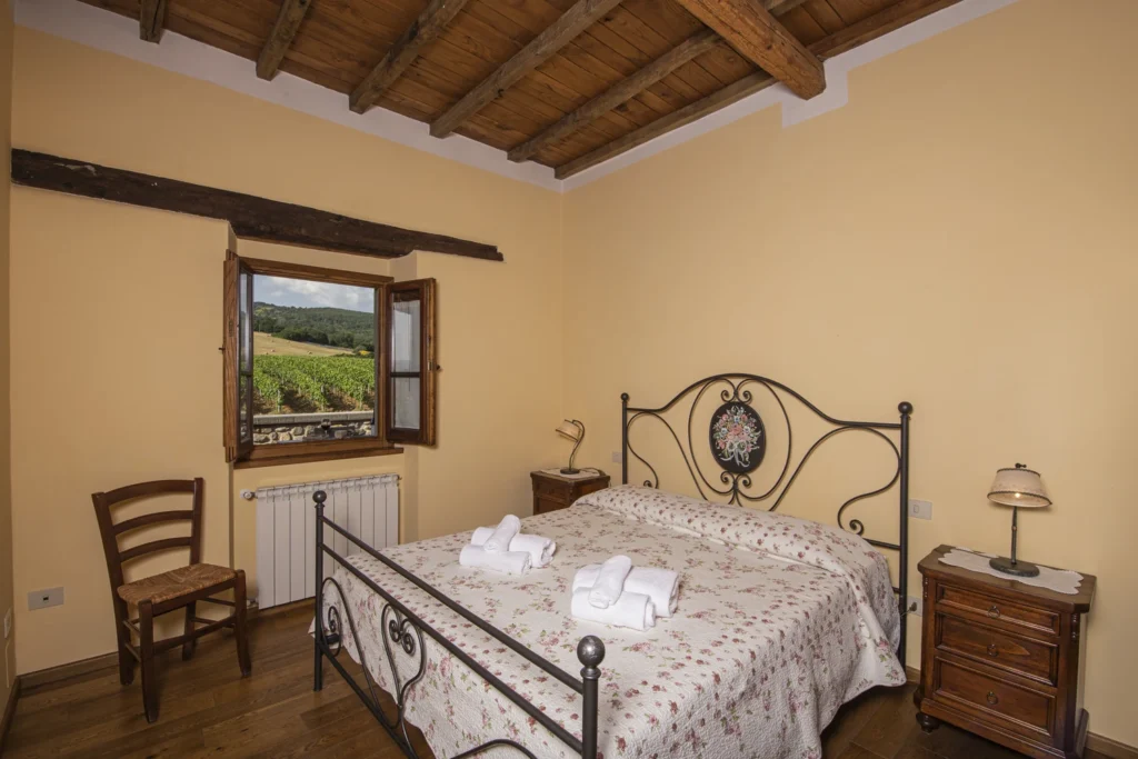 Noord toscane antico fio rosa slaapkamer met tweepersoonsbed
