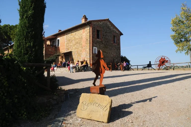 Umbrie agriturismo le more algemeen binnenplaats landhuis