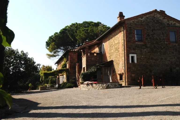Umbrie agriturismo le more algemeen landhuis binnenplaats