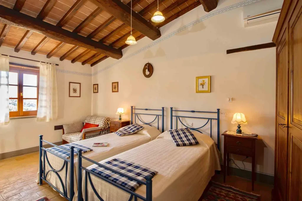 Umbrie agriturismo malagronda pino slaapkamer