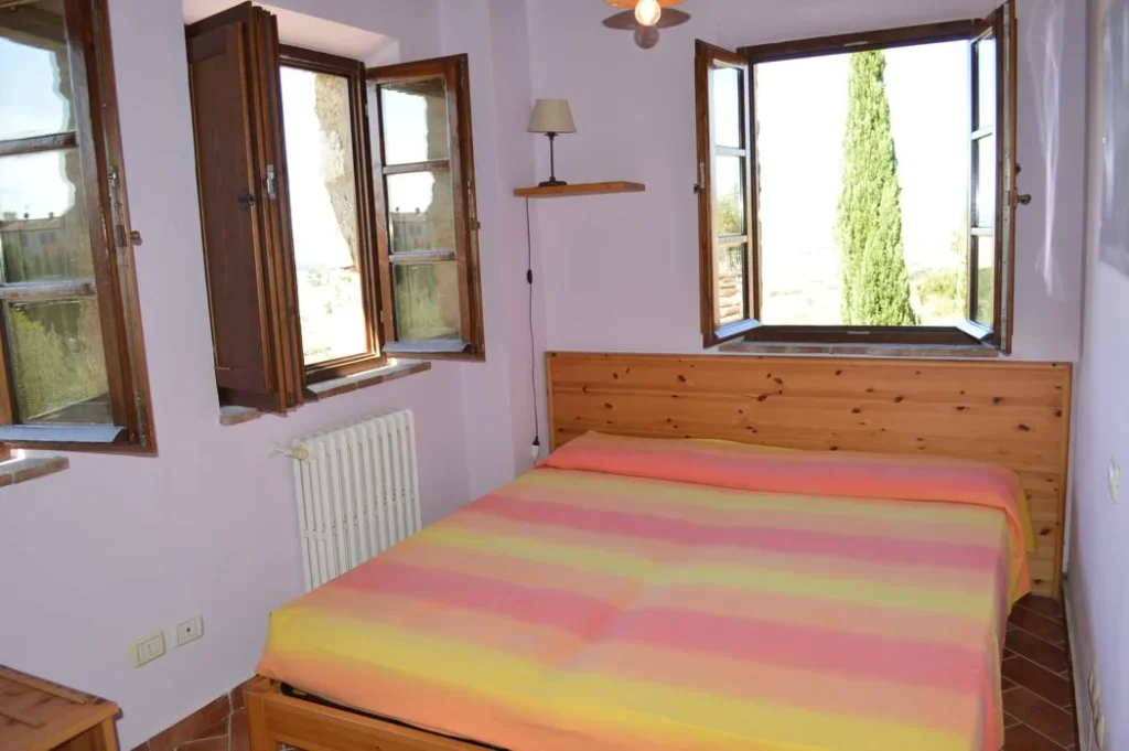 Zuid toscane casale dei monaci appartement casa garbo slaapkamer