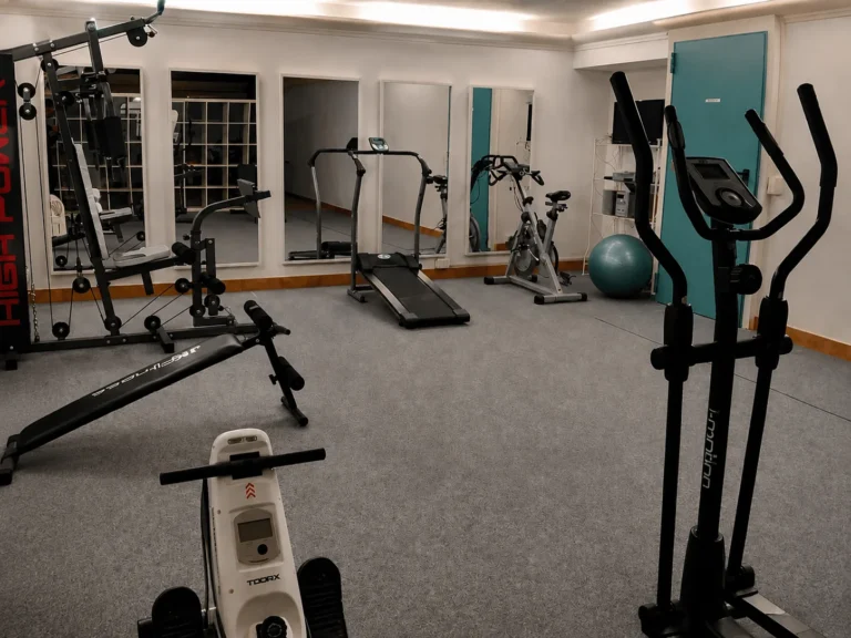 Hartje toscane borgo della meliana fitnessruimte met sporttoestellen