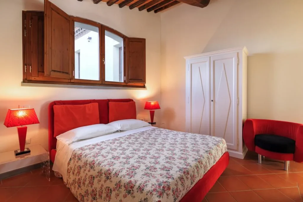 Noord toscane agriturismo streda appartement sassofono slaapkamer