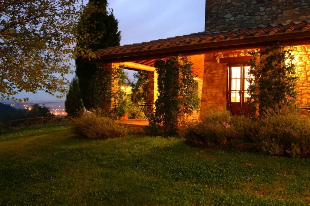 Noord toscane tenuta san vito frantoio boerderij avond