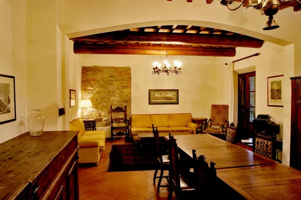 Noord toscane tenuta san vito frantoio woonkamer
