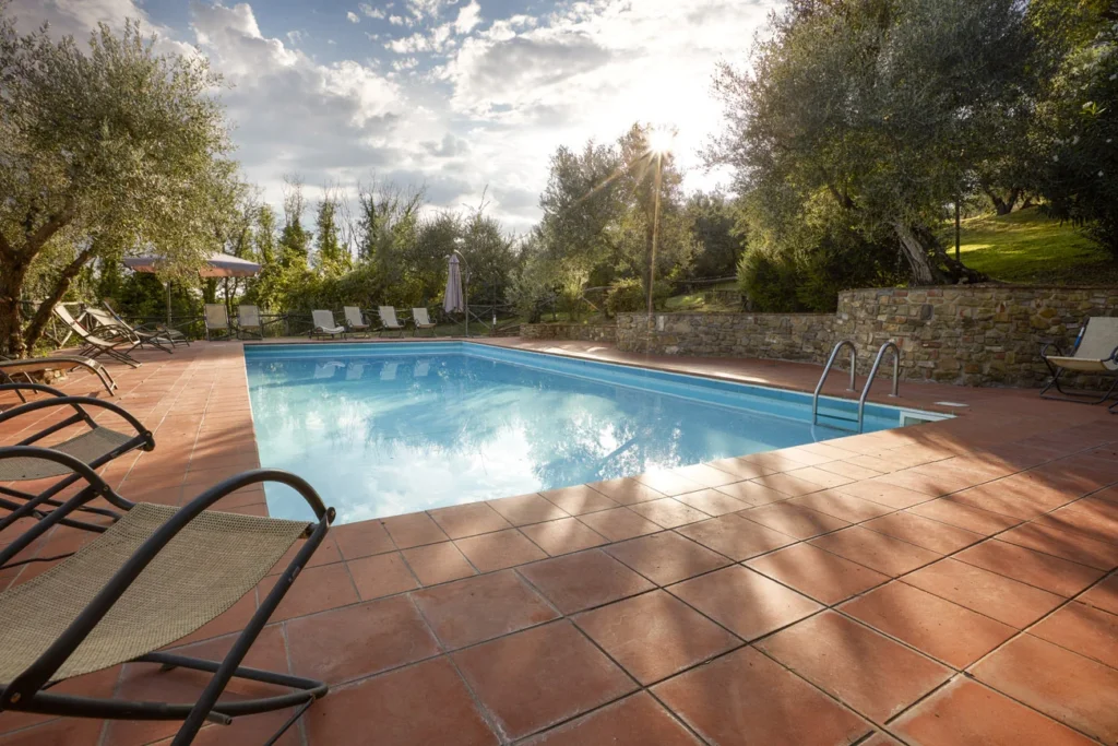 Noord toscane tenuta san vito la querce zwembad terras