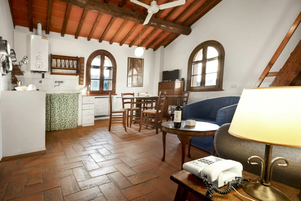 Noord toscane tenuta san vito le righe woonkamer