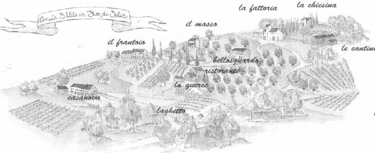 Noord toscane tenuta san vito plattegrond landgoed