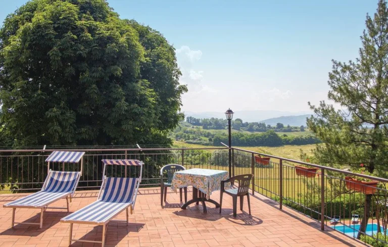 Noord toscane villa il villino terras uitzicht