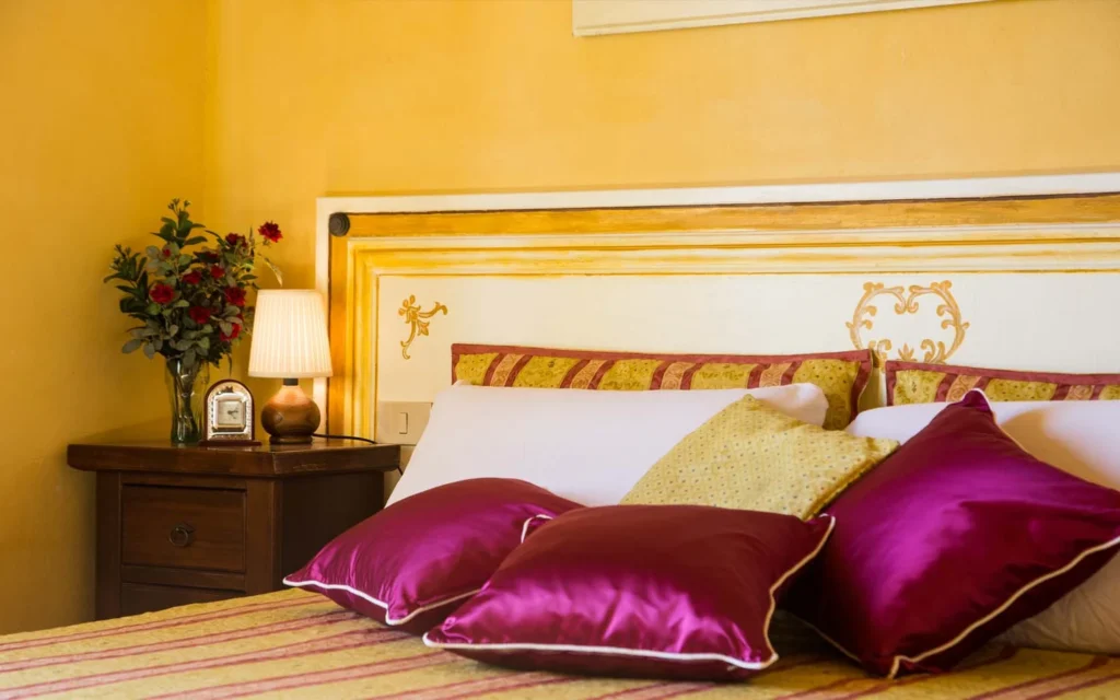 Toscaanse kust agriturismo il frutteto ciliegia bed detail