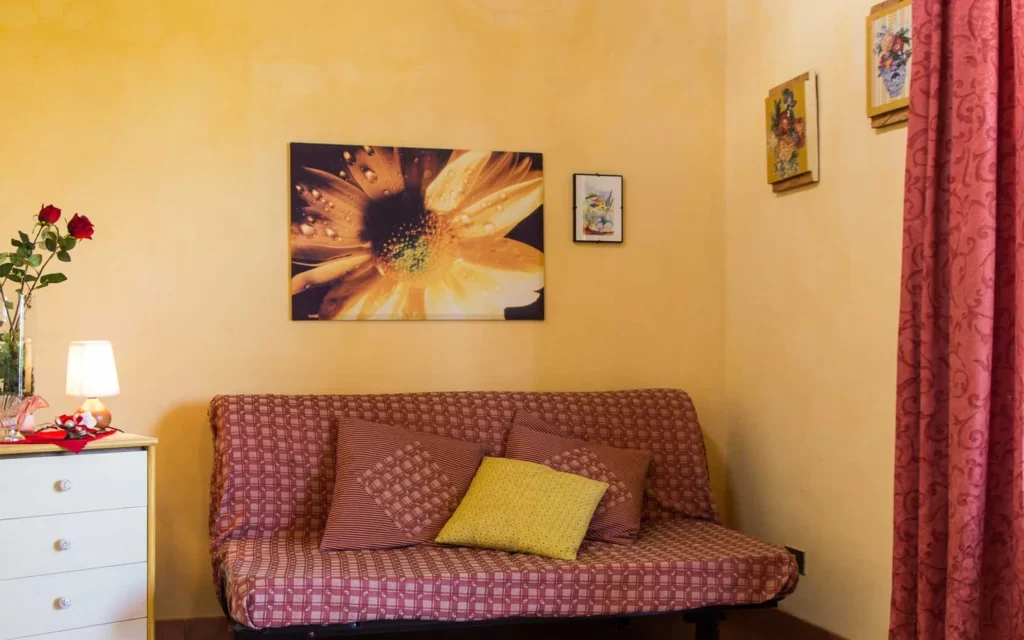 Toscaanse kust agriturismo il frutteto ciliegia woonkamer