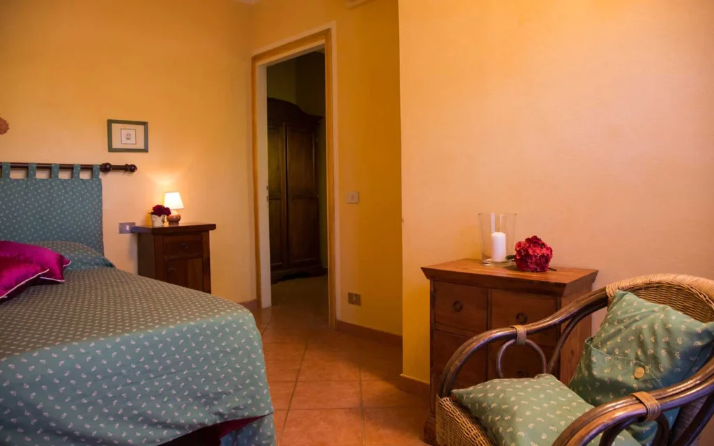 Toscaanse kust agriturismo il frutteto limone slaapkamer overzicht
