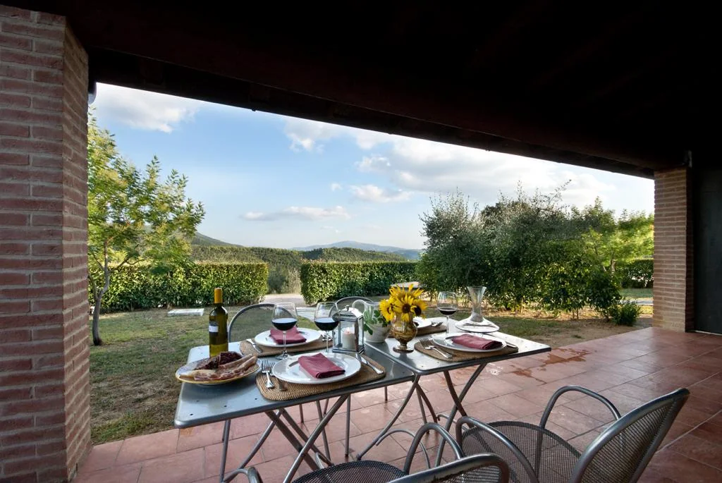 Umbrie forte sorgnano appartement le quercie terras ontbijt